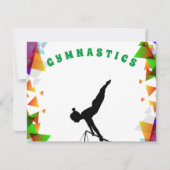 Gymnastikkarte für Mädchen, die Gymnastik Liebe! Karte (Vorderseite)