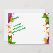 Gymnastikkarte für Mädchen, die Gymnastik Liebe! Karte (Rückseite)