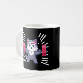 Gymnastikkatze Kaffeetasse (Vorderseite Links)