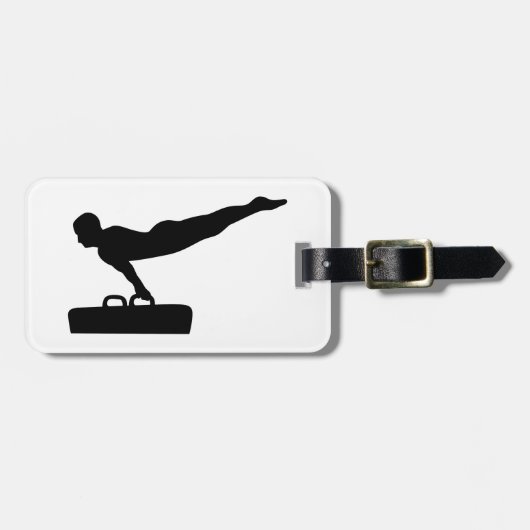 Gymnastikknaufpferd Gepäckanhänger (Vorderseite horizontal)