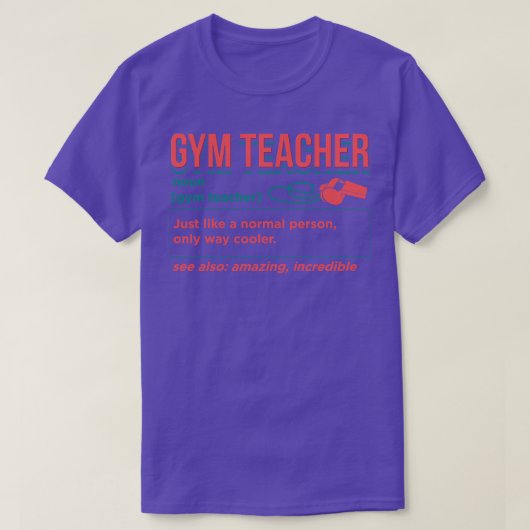 Gymnastiklehrer Definition 1 T-Shirt (Design vorne)