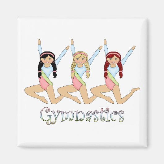 Gymnastikmädchen Magnet (Vorne)
