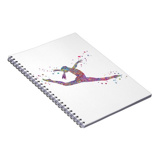 Gymnastikmädchen Notizblock (Rechte Seite)