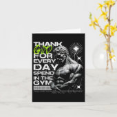 Gymnastikmaus Karte (Gelbe Blume)