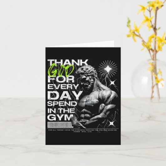 Gymnastikmaus Karte (Gelbe Blume)