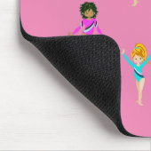 Gymnastikmaus mit 6 Gymnast! Mousepad (Ecke)