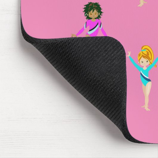 Gymnastikmaus mit 6 Gymnast! Mousepad (Ecke)