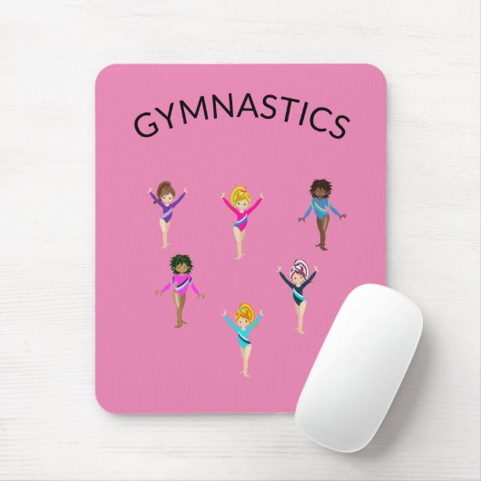 Gymnastikmaus mit 6 Gymnast! Mousepad (Mit Mouse)