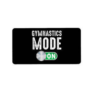 Gymnastikmodus Cool Gymnastiktrainer Adressaufkleber