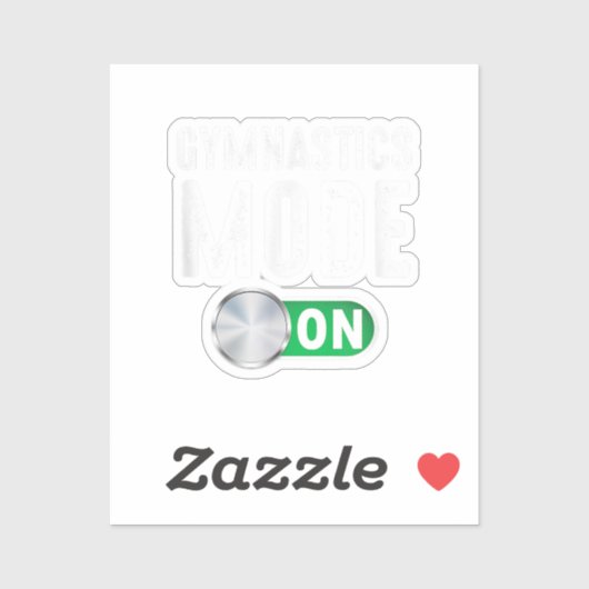 Gymnastikmodus Cool Gymnastiktrainer Aufkleber (Blatt)