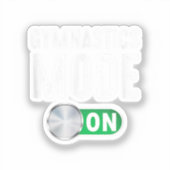 Gymnastikmodus Cool Gymnastiktrainer Aufkleber (Vorderseite)