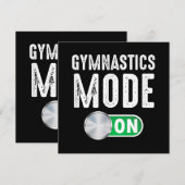 Gymnastikmodus Cool Gymnastiktrainer Dankeskarte (Vorne/Hinten)