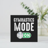 Gymnastikmodus Cool Gymnastiktrainer Dankeskarte (Stehend Vorderseite)