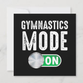 Gymnastikmodus Cool Gymnastiktrainer Dankeskarte (Rückseite)