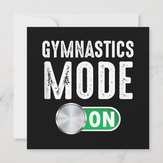 Gymnastikmodus Cool Gymnastiktrainer Dankeskarte (Vorderseite)