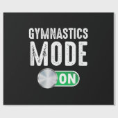 Gymnastikmodus Cool Gymnastiktrainer Geschenkpapier (Flach)