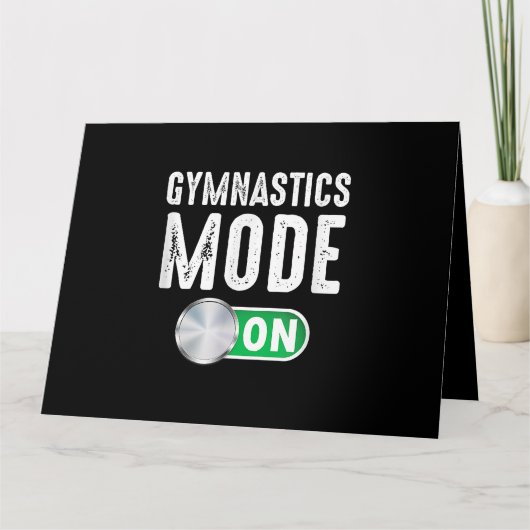 Gymnastikmodus Cool Gymnastiktrainer Karte (Vorderseite)