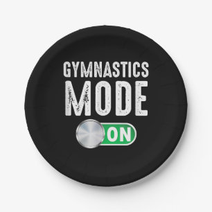 Gymnastikmodus Cool Gymnastiktrainer Pappteller