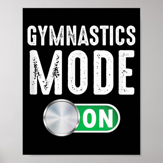 Gymnastikmodus Cool Gymnastiktrainer Poster (Vorne)