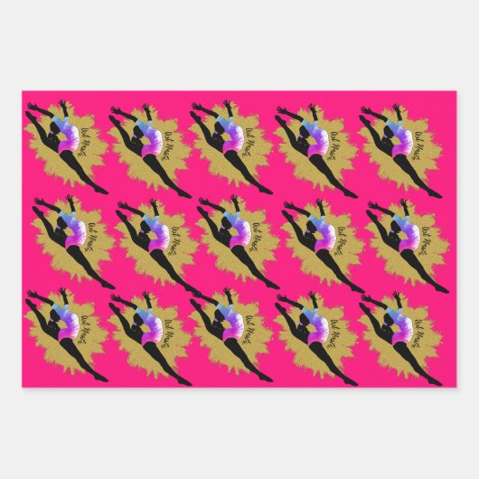 Gymnastikpapier Geschenkpapier Set (Vorderseite 3)