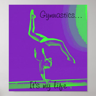 Gymnastikplakat "Es ist mein Leben" Poster