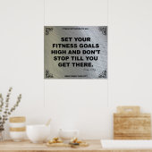 Gymnastikplakat zur Fitness #001 Poster (Küche)