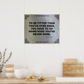 Gymnastikplakat zur Fitness #005 Poster (Küche)