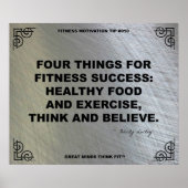 Gymnastikplakat zur Fitness #010 Poster (Vorne)