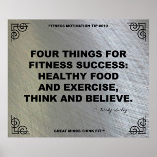 Gymnastikplakat zur Fitness #010 Poster