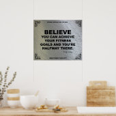 Gymnastikplakat zur Fitness #025 Poster (Küche)