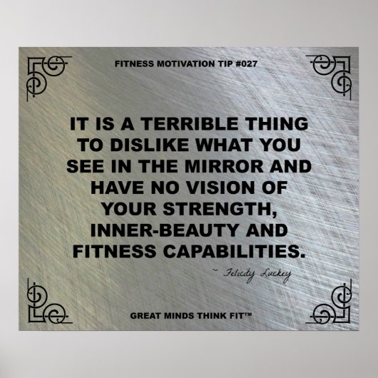 Gymnastikplakat zur Fitness #027 Poster (Vorne)