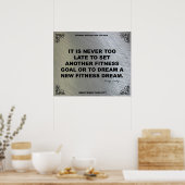 Gymnastikplakat zur Fitness #039 Poster (Küche)