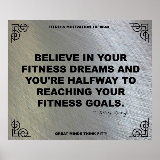 Gymnastikplakat zur Fitness #040 Poster (Vorne)