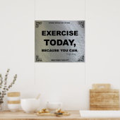 Gymnastikplakat zur Fitness #050 Poster (Küche)