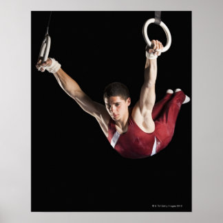Gymnastikschwingen aus Ringen Poster