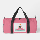 Gymnastiksport für Frauen niedlich Duffle Bag (Rückseite)