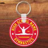 Gymnastikteam der Schule - Individueller Farbsport Schlüsselanhänger (Vorderseite)