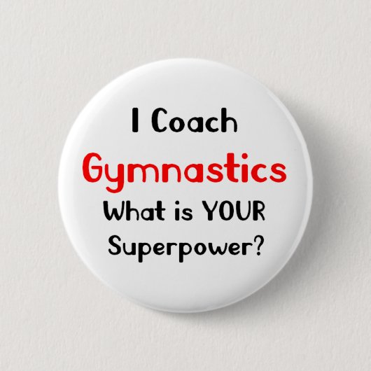 Gymnastiktrainer Button (Vorderseite)
