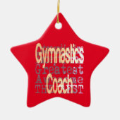 Gymnastiktrainer Keramik Ornament (Vorne)