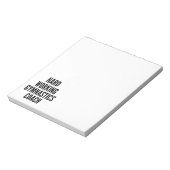 Gymnastiktrainer Notizblock (Rotiert)