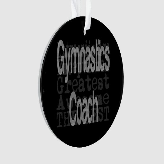 Gymnastiktrainer Ornament (Vorderseite)