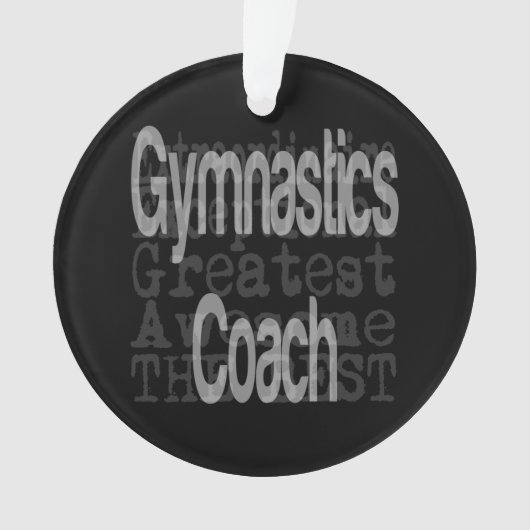 Gymnastiktrainer Ornament (Vorderseite)