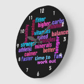 Gymnastikuhr oder motivierend Sportuhr Große Wanduhr (Winkel)