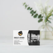 Gymnastikuntergrund | Training Logo Visitenkarte (Stehend Vorderseite)