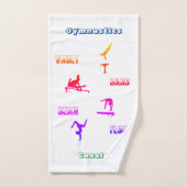 GymnastikVault, Bars, Bauch, Boden 3 Stück Badhandtuch Set (Handtuch)