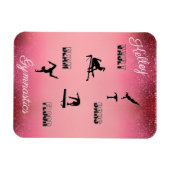 GymnastikVault, Bars, Schaum, Fußboden nach Maß Magnet (Horizontal)