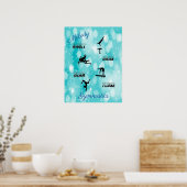 GymnastikVault, Bars, Schaum, Fußboden nach Maß Poster (Küche)