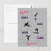 GymnastikVault, Bars, Schaum, Fußboden nach Maß Postkarte (Vorne/Hinten)