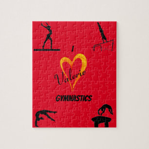 Gymnastikveranstaltungen Feuer rotes Rätsel mit Na Puzzle