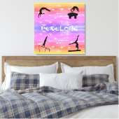 Gymnastikveranstaltungen Gestaltete Leinwand Druck (Insitu (Schlafzimmer))